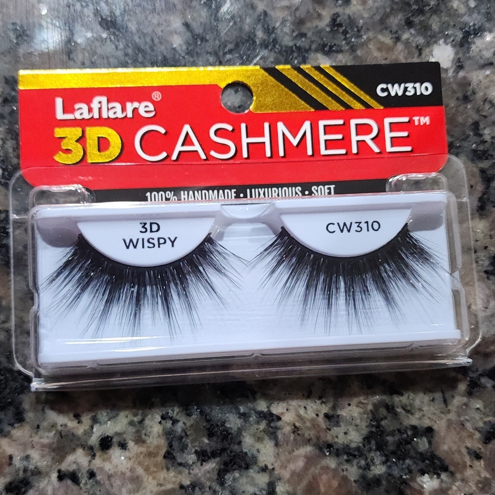 Laflare 3D Cashmere Wispy False Eyelashes - Black